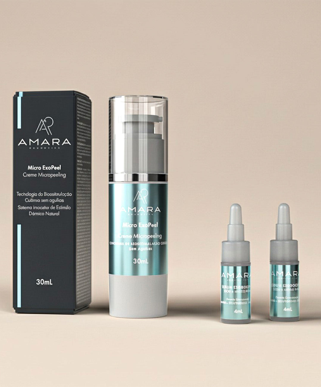 Kit Start Inteligente Micro ExoPeel Sérum em Creme e 2 ampolas Sérum ExoBooster